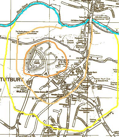Map of fortifications