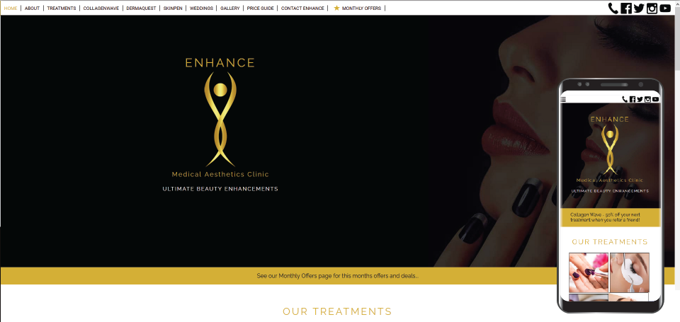 Enhance Medical Aesthetics Clinic Website