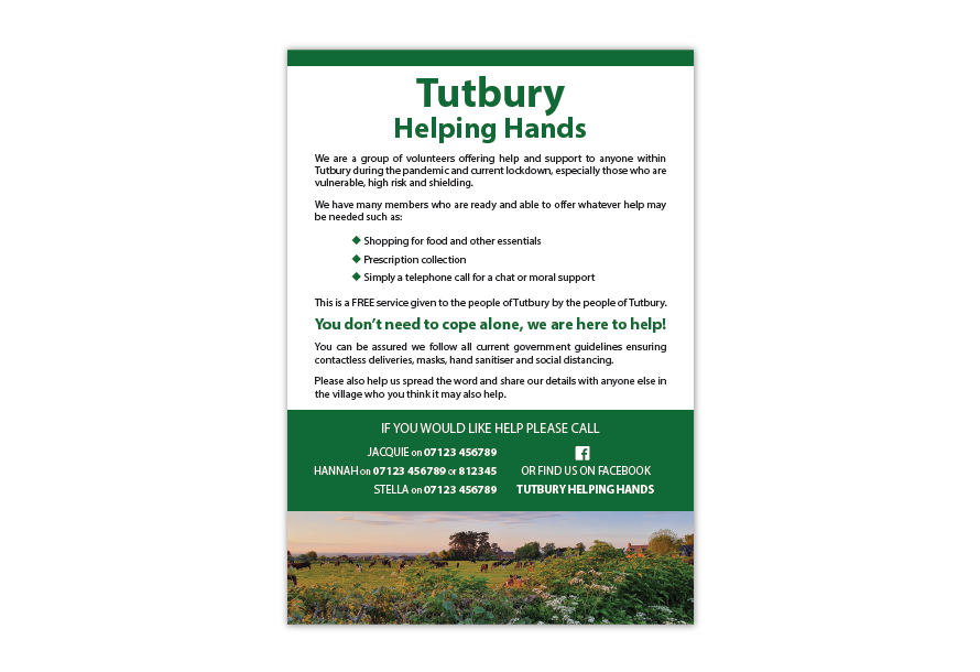 Tutbury Helping Hands Logo